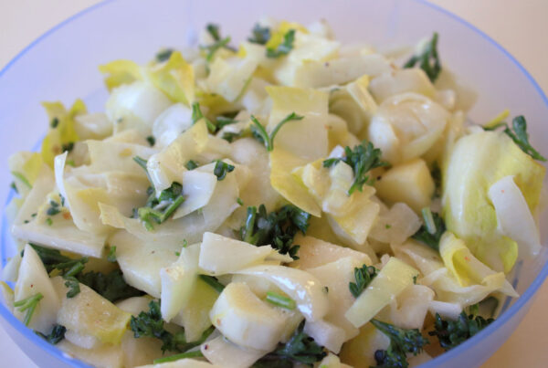 kochen im wohnmobil campingrezepte chicoree salat