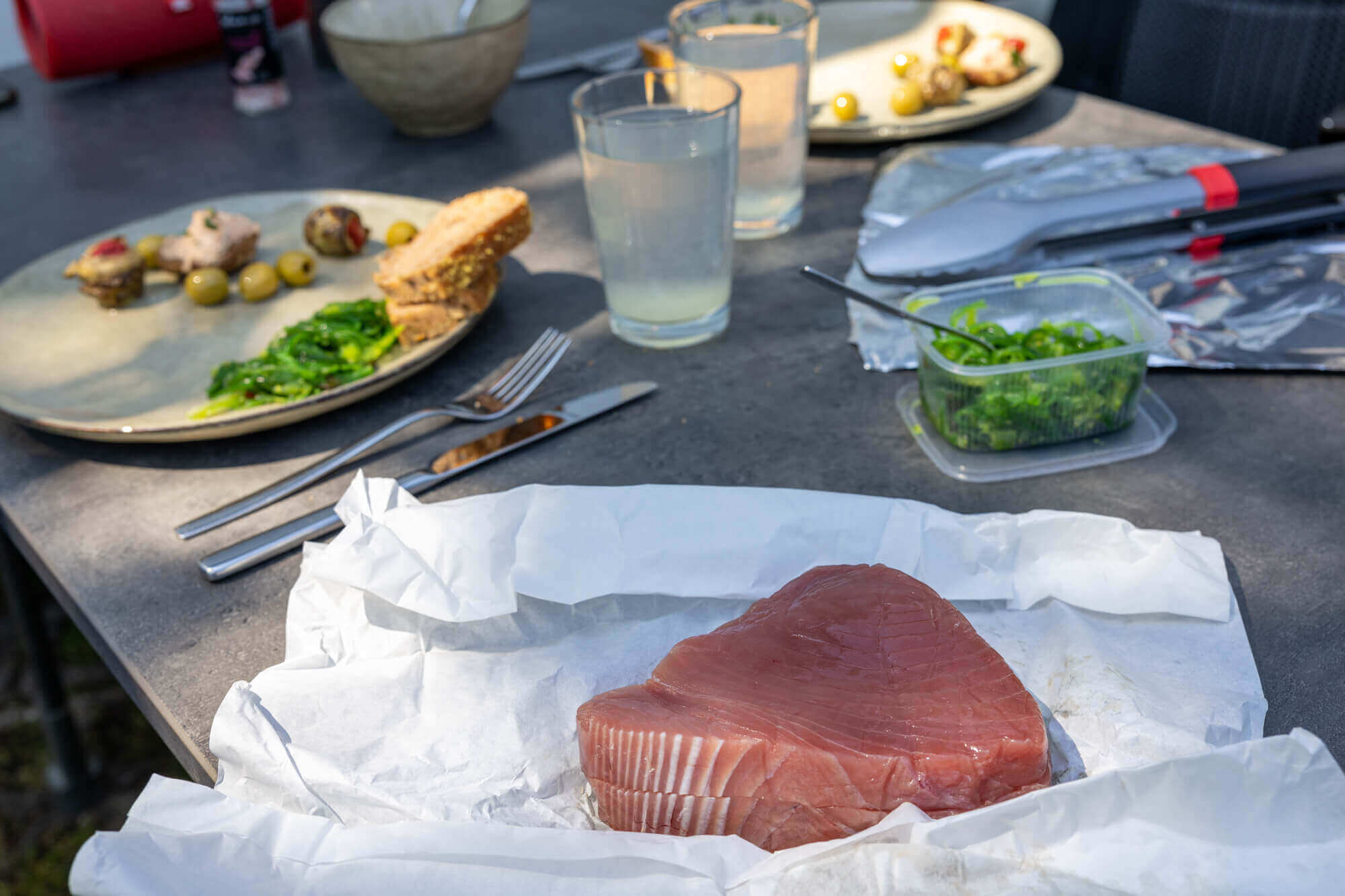 Thunfisch steak grillen, thunfischsteaks vom grill, thunfisch steak rezept