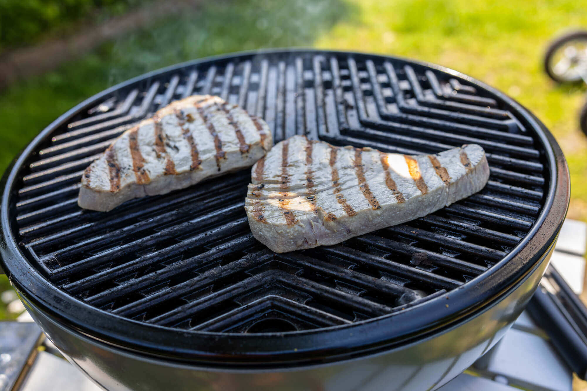 Thunfisch steak grillen, thunfischsteaks vom grill, thunfisch steak rezept